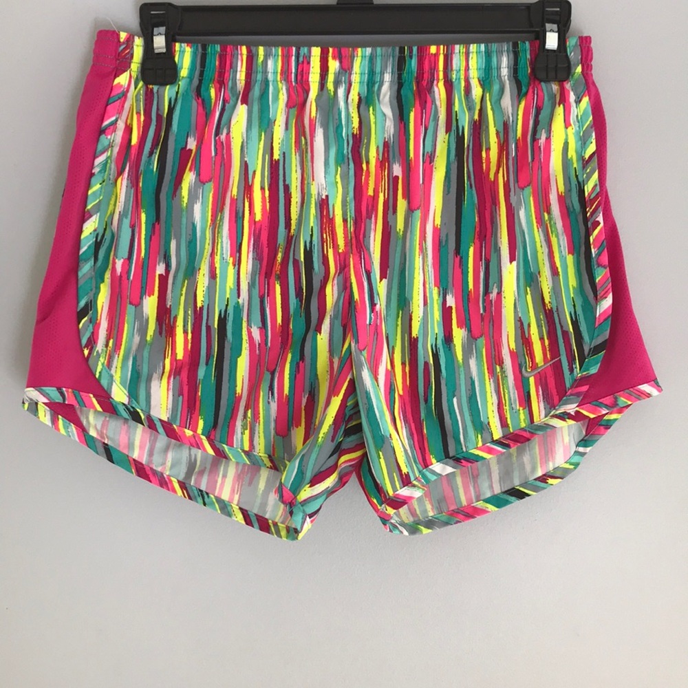 Kids multicolored Nike tempo running shorts